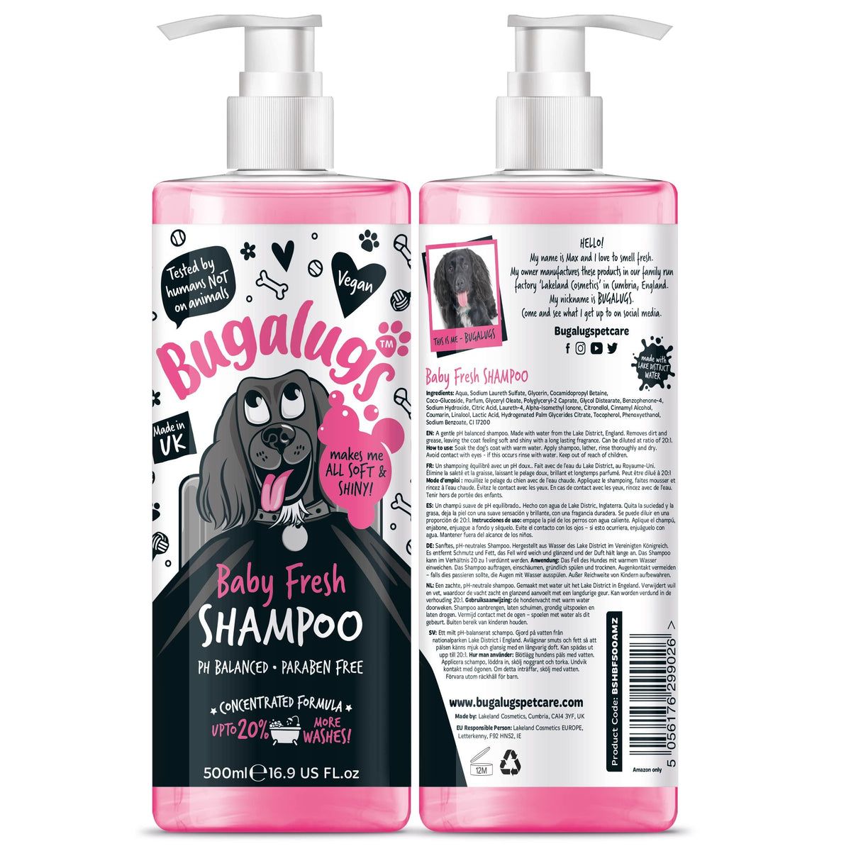 Baby Powder Scent Dog Shampoo 16.85 FL Oz F9639