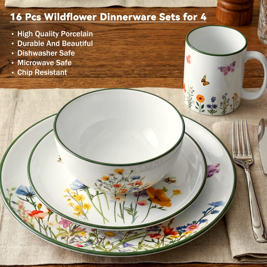 16 Pcs Ceramic Dinnerware Set Q1903