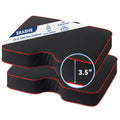 3.5" Extra Thick Resilient Foam Stadium Seat Cushion 2Pcs Red J456