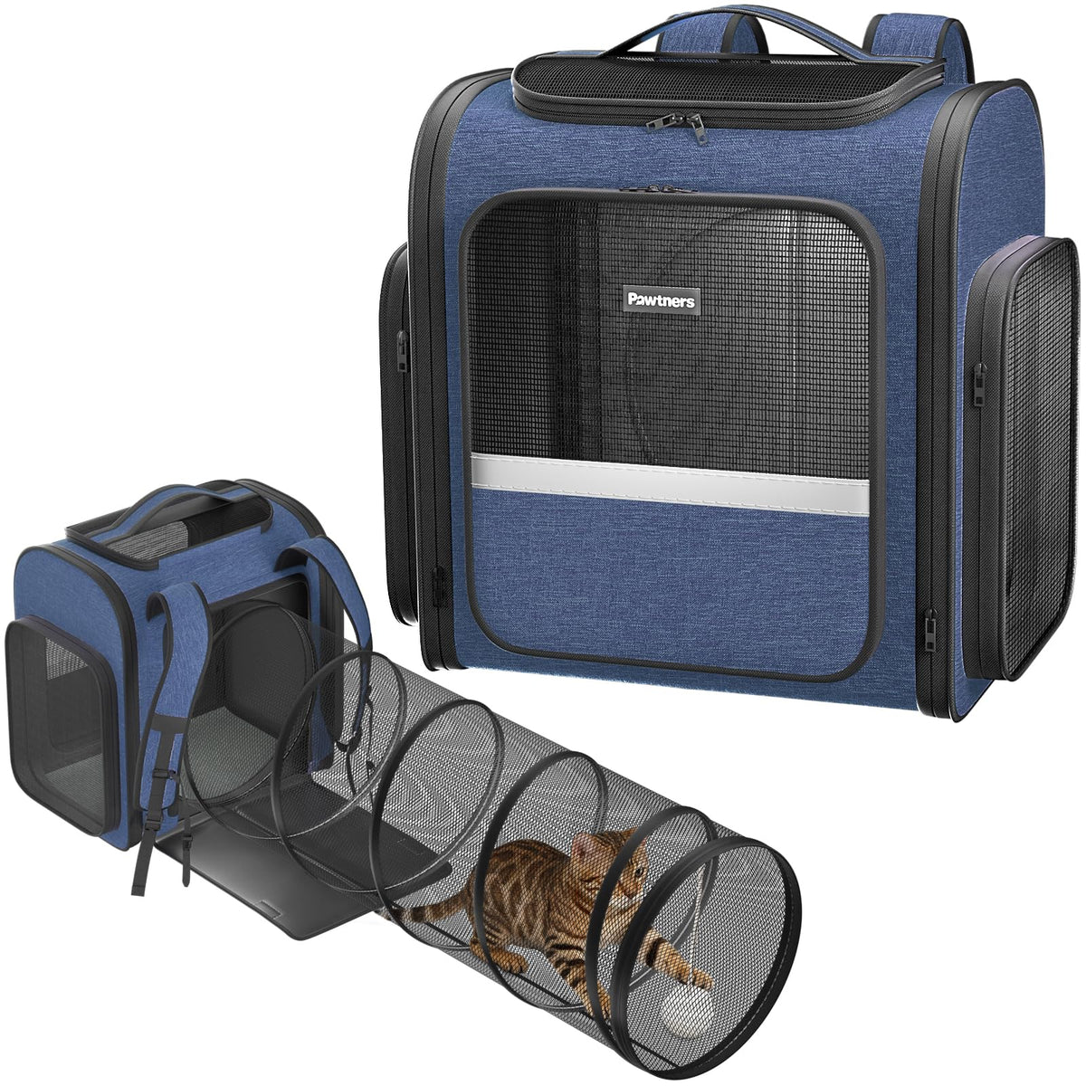 Cat Backpack with Play Tunnel V1598