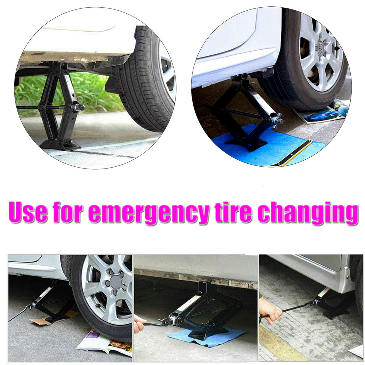 Spare Tire Tool Kit with Scissor Jack 2 Ton B900055