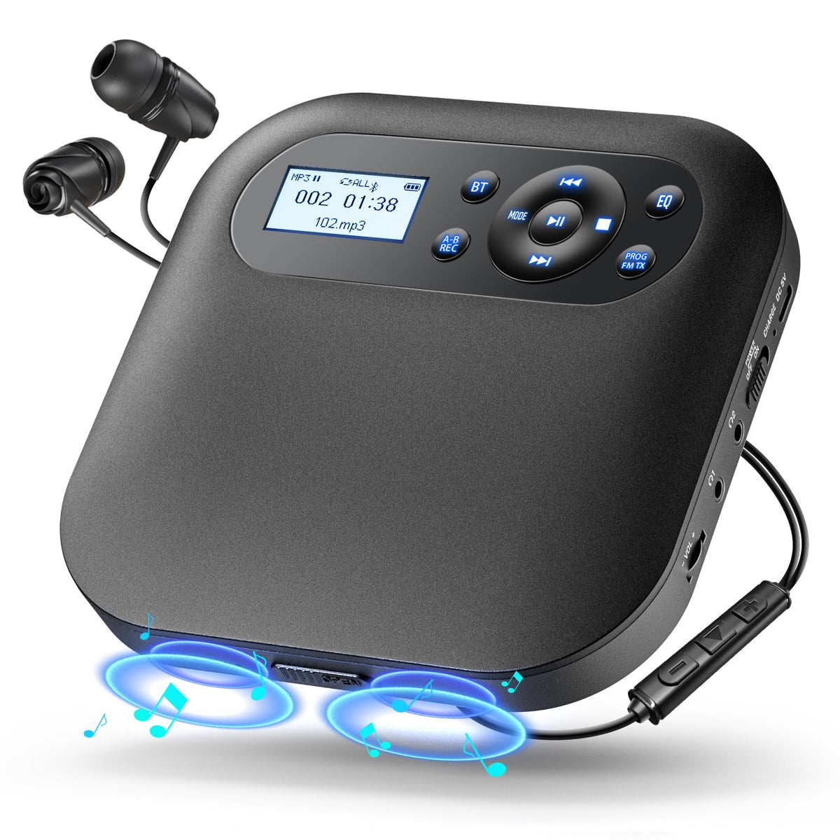 Portable CD Player with Bluetooth M3814