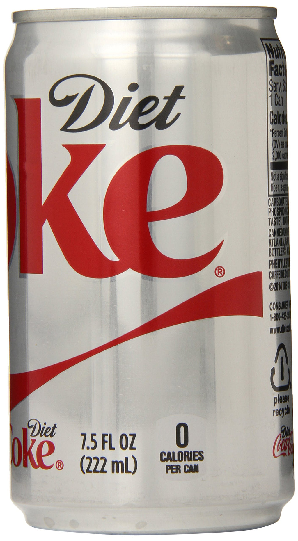 Diet Coke Mini-Cans, 7.5 fl oz (Pack of 24) O289829