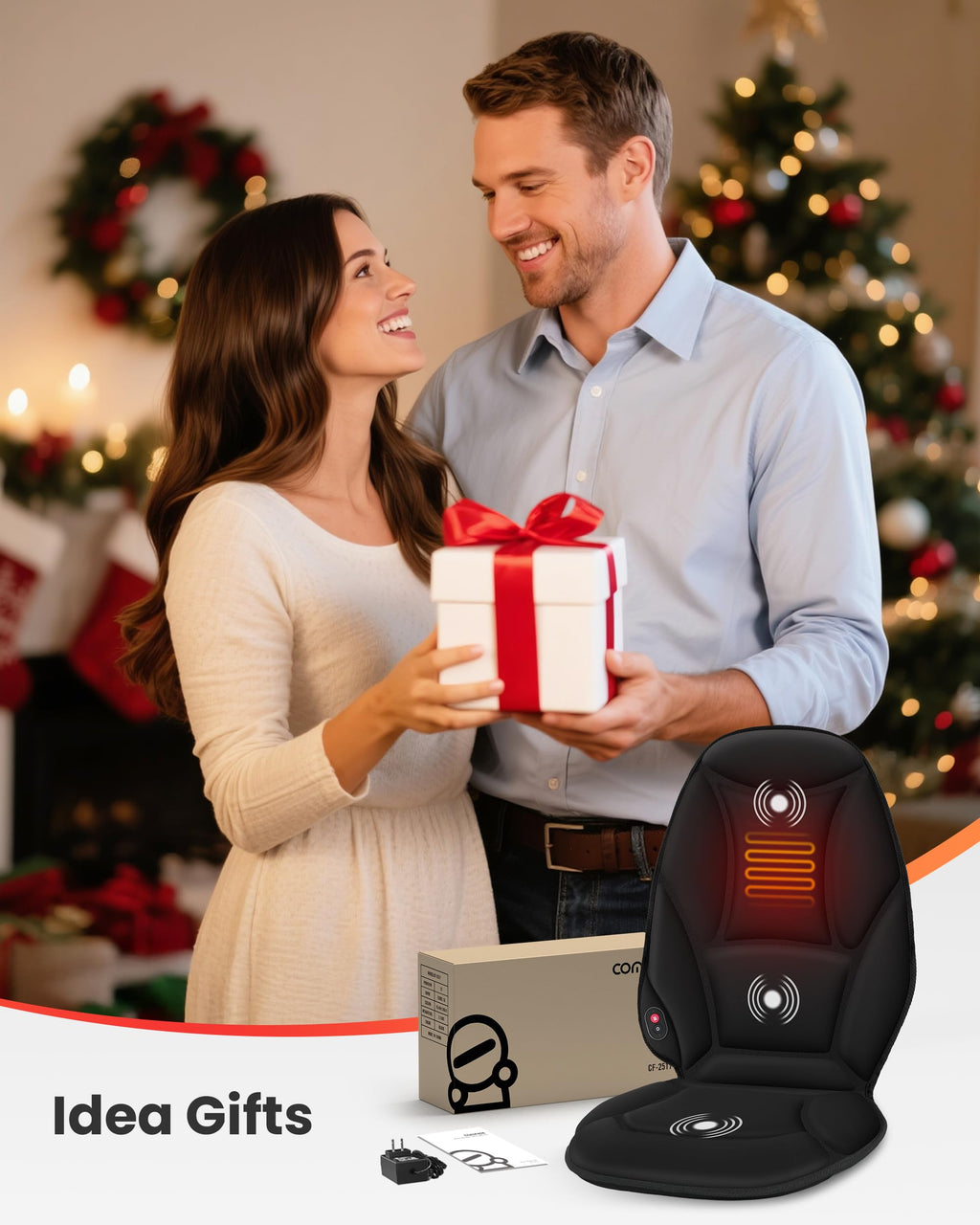 Vibration Back Massager with Heat Q296497
