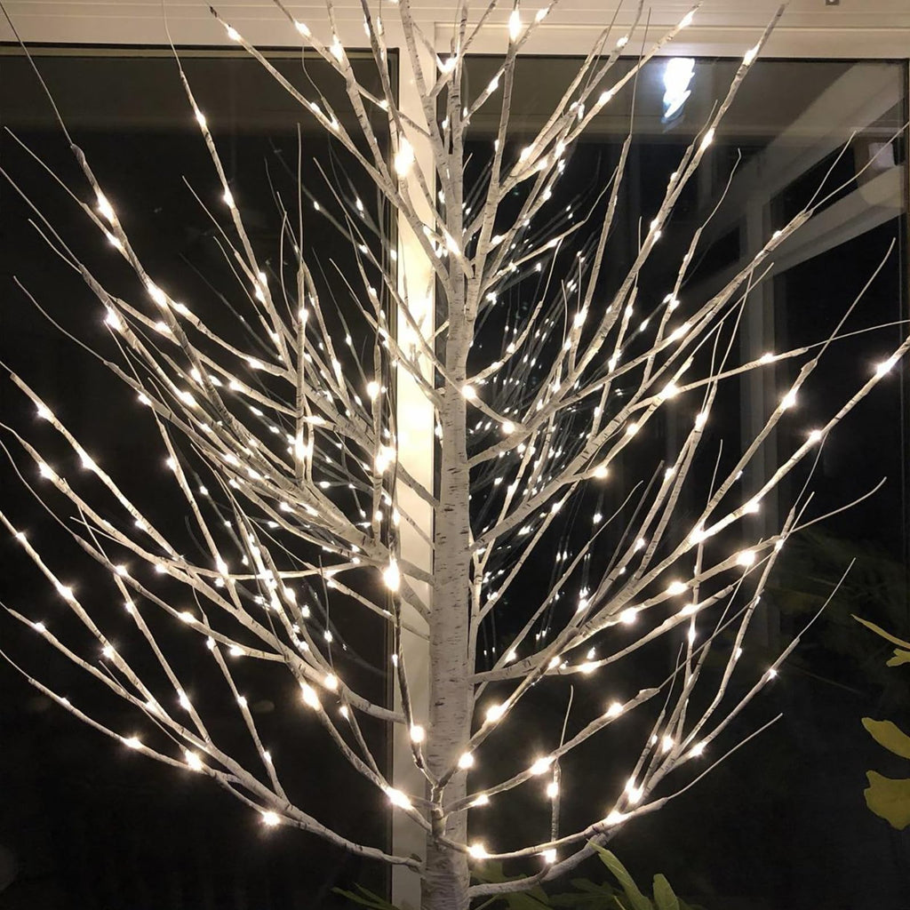 48 LED Lighted Birch Tree 4 Feet H73037