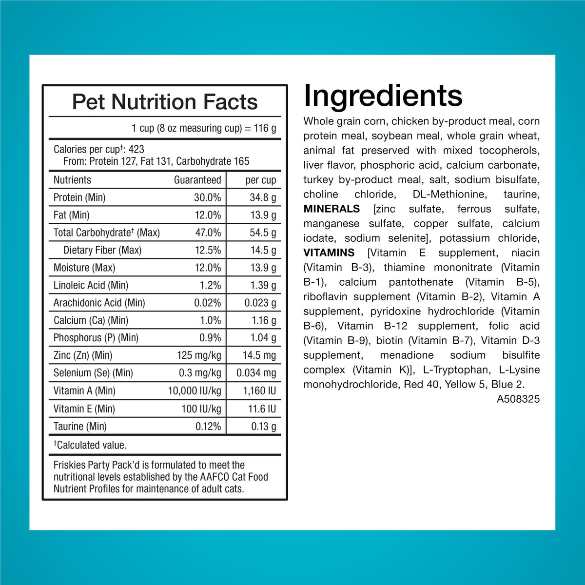 Crunchy Dry Cat Food 3 lb Bag T7586
