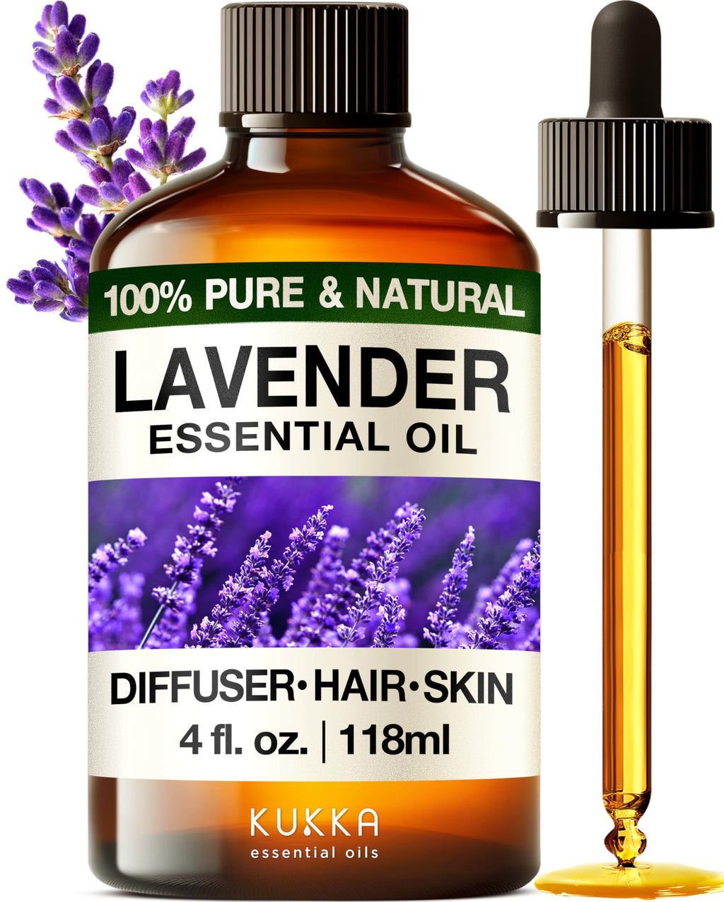 Lavender & Orange Essential Oil Set 2x4 fl oz B2766