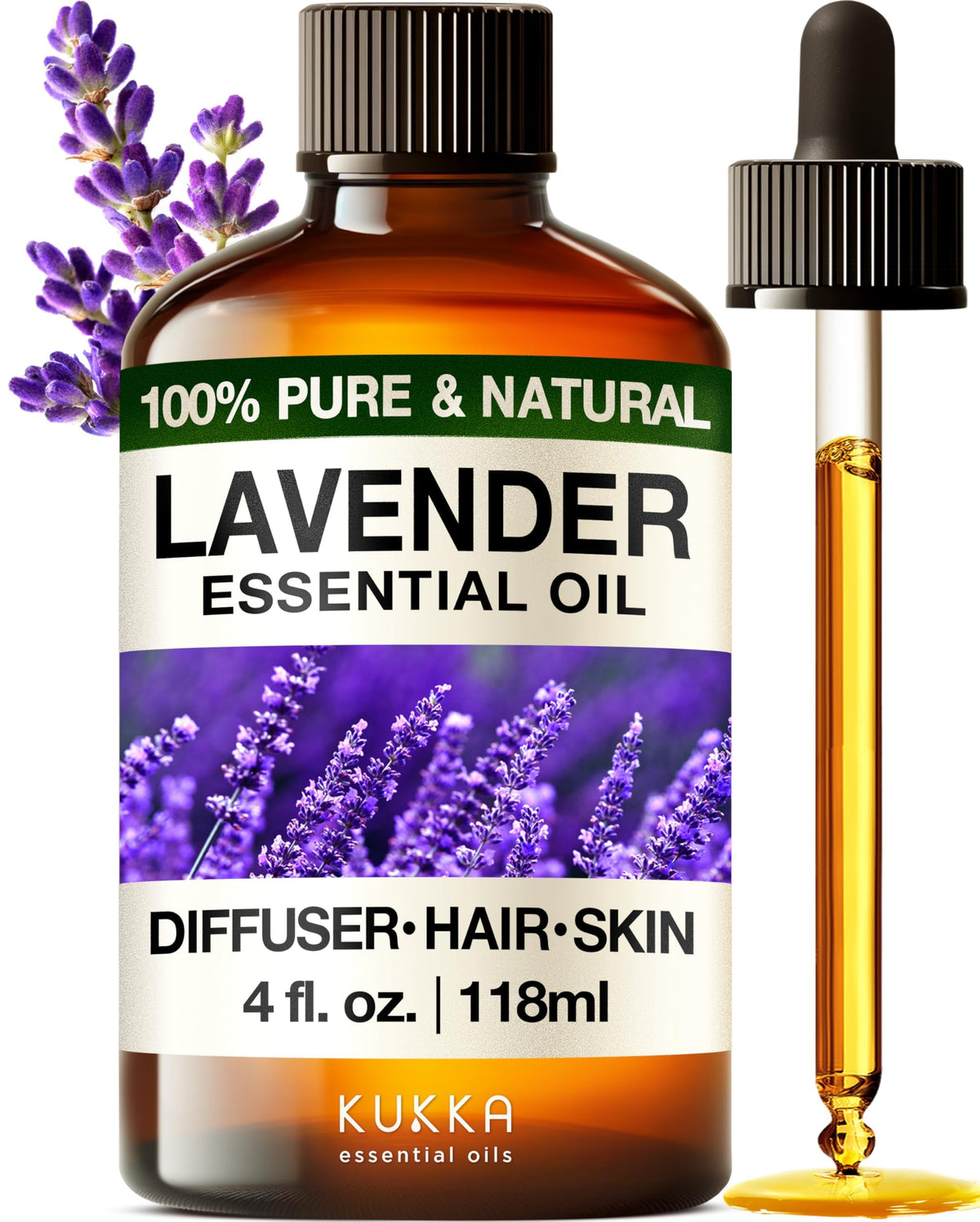 Lavender & Orange Essential Oil Set 2x4 fl oz B2766