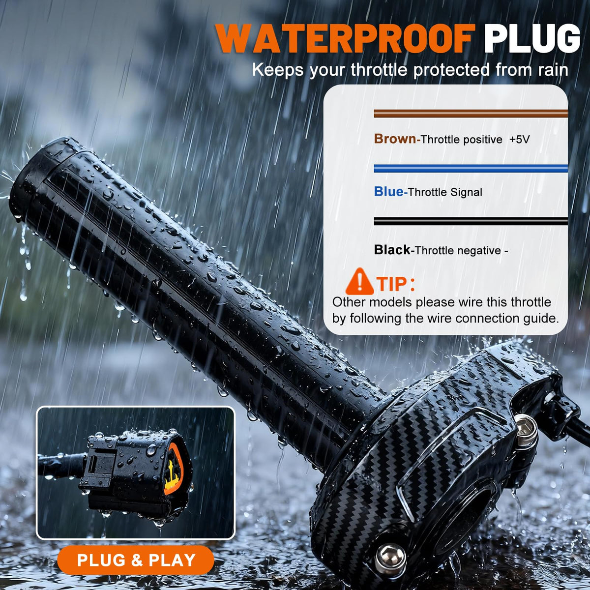 Waterproof Twist Throttle Kit for Electric Dirt Bike Z820693