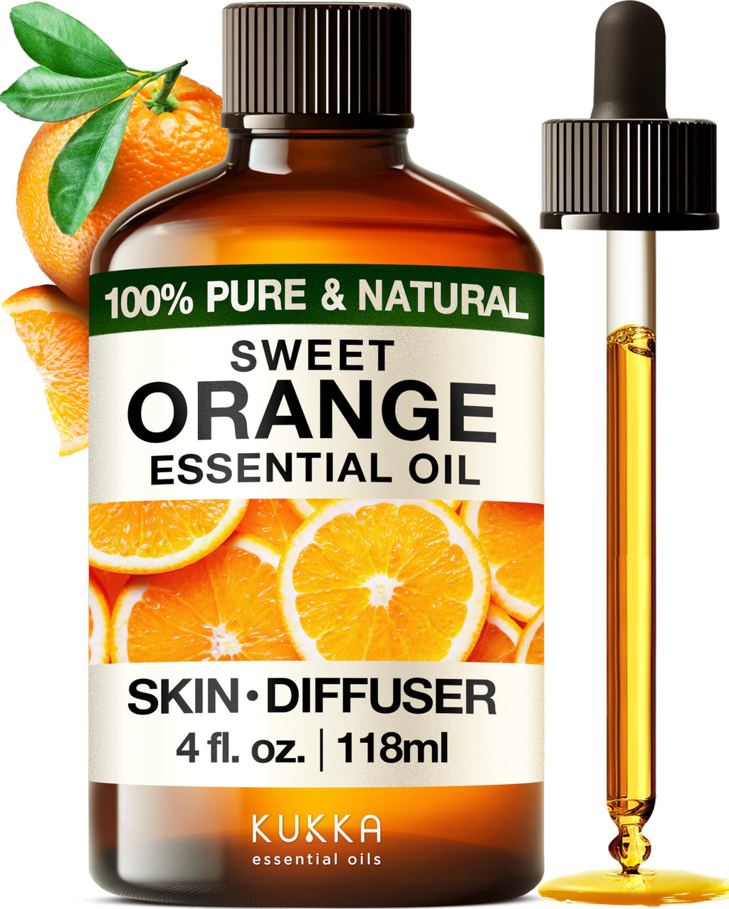 Lavender & Orange Essential Oil Set 2x4 fl oz B2766