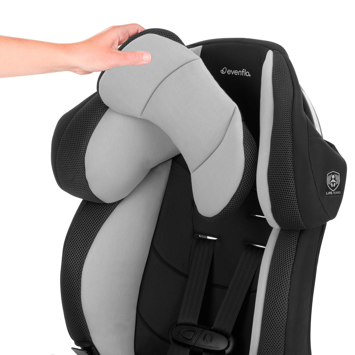 2-in-1 Booster Car Seat, Black Q772