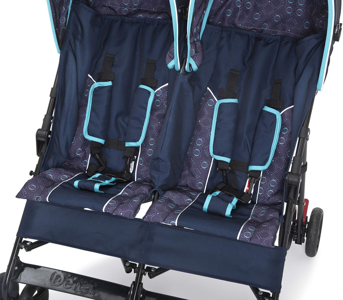 Side by Side Stroller with Recline, Storage & Compact Fold Y89548