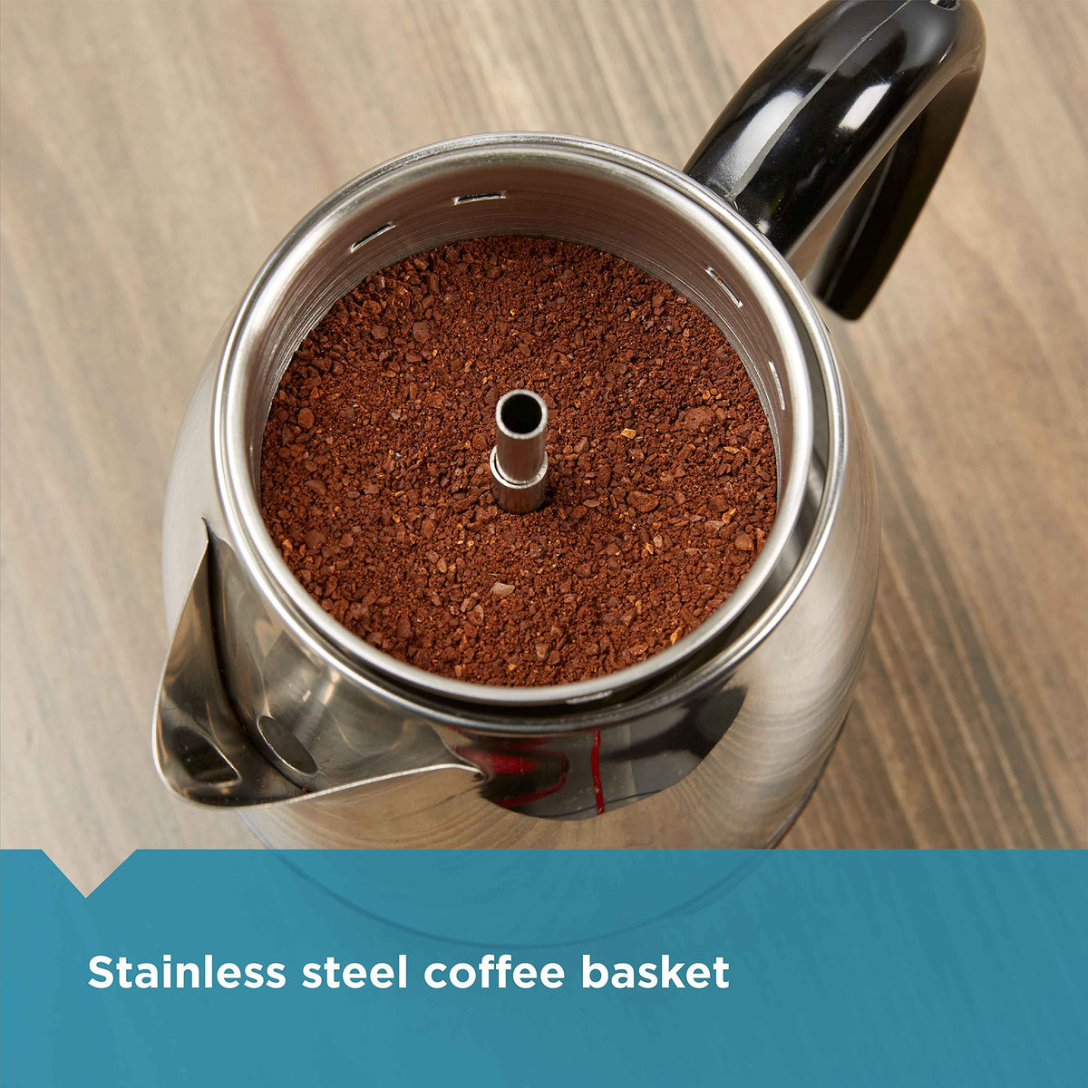 4-Cup Stainless Steel Coffee Percolator A4970