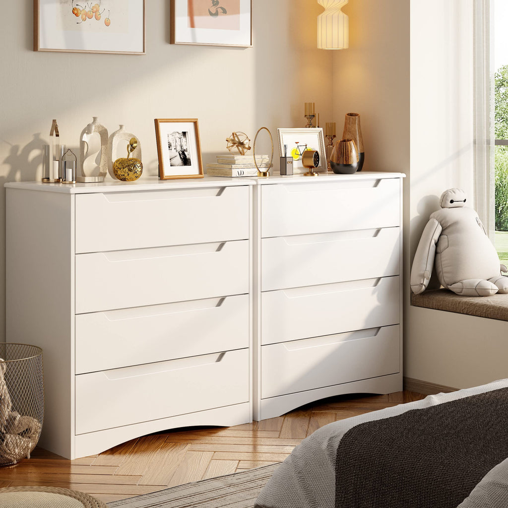 White 4 Drawer Dresser Z8188