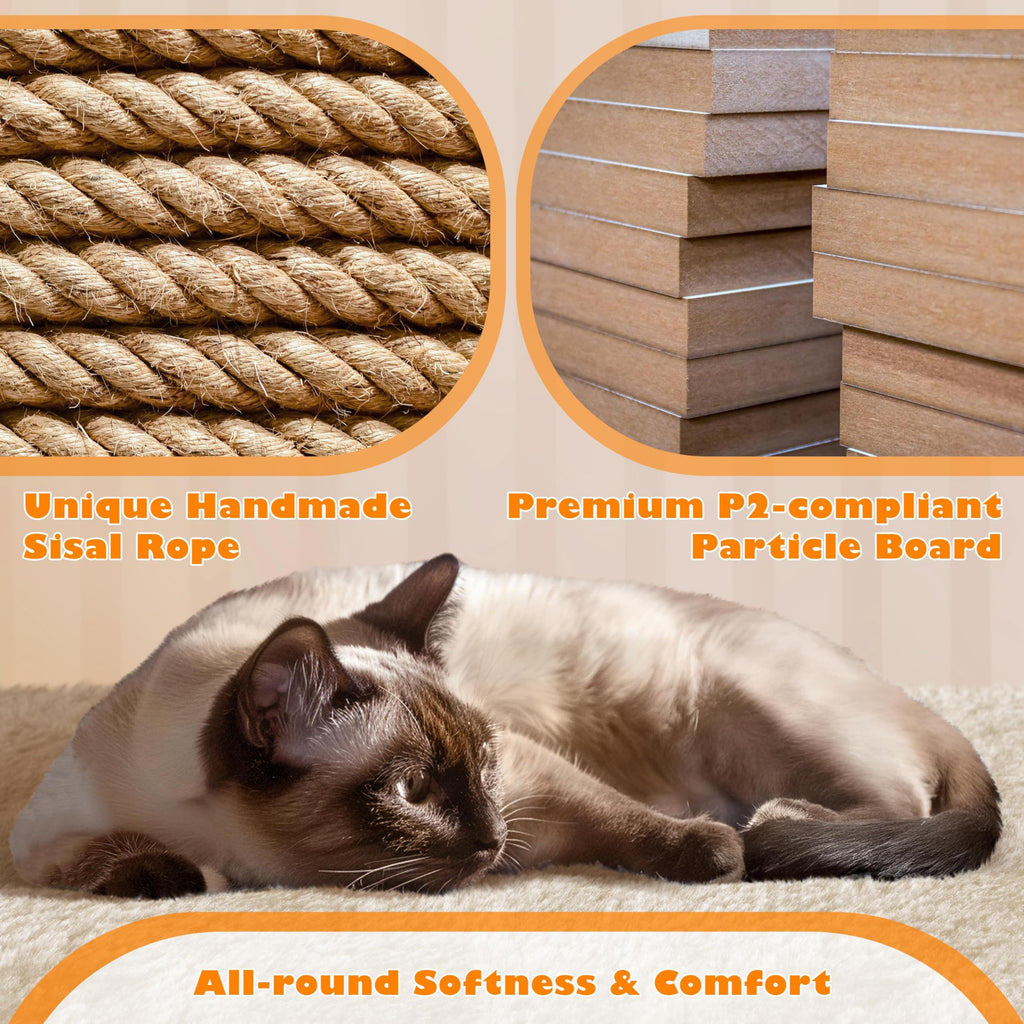 Beige 70.5in Multi-Level Cat Tree B504704